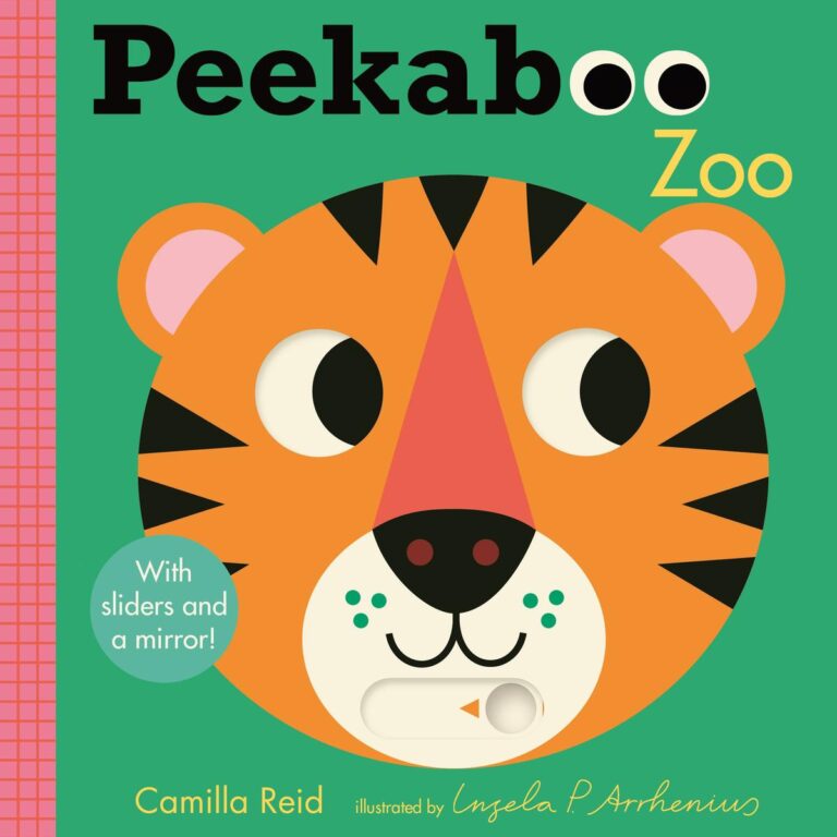 Peekaboo: Zoo: (An Interactive Board Book for Babies & Toddlers with Mirror & Sliders to Push, Pull, or Turn. Cute Zoo Animal Artwork Includes a Rhino