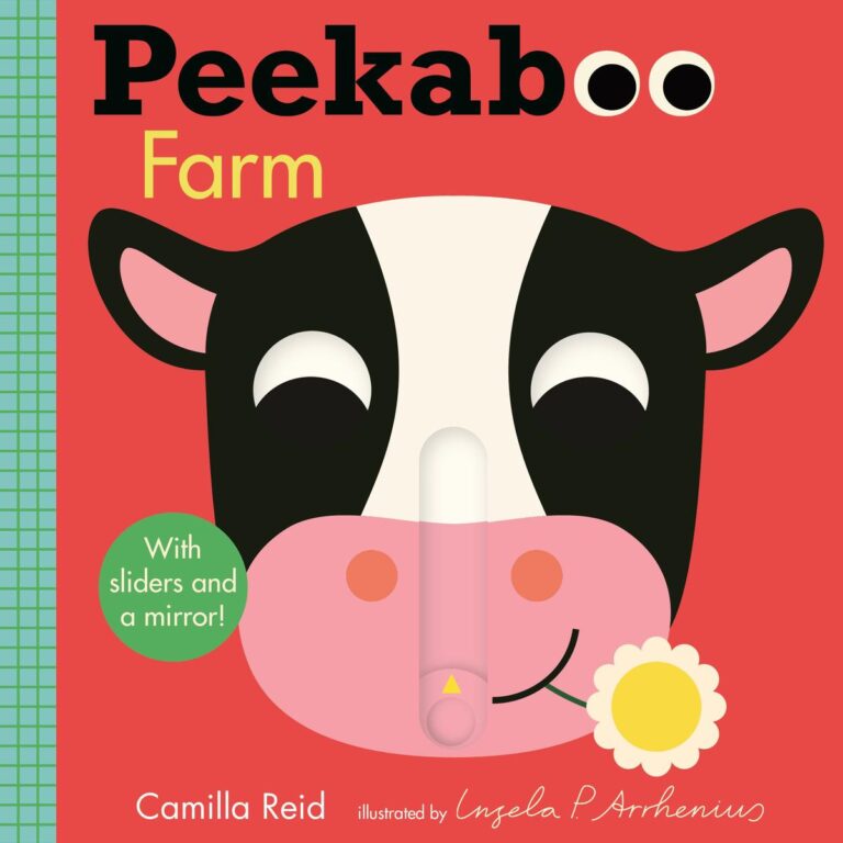 Peekaboo: Farm: (An Interactive Board Book for Babies & Toddlers with Mirror & Sliders to Push, Pull, or Turn. Cute Artwork Includes Corn, Barn, Horse