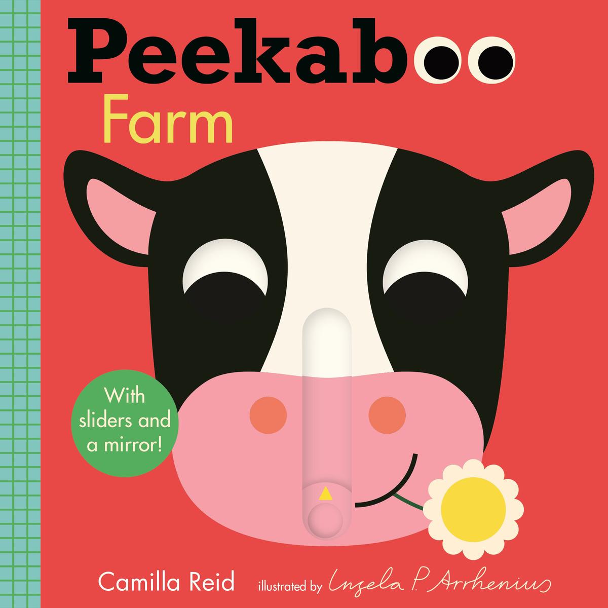 Peekaboo: Farm: (An Interactive Board Book for Babies & Toddlers with Mirror & Sliders to Push, Pull, or Turn. Cute Artwork Includes Corn, Barn, Horse